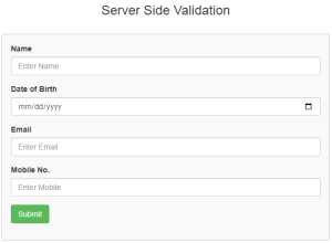 Server side form validation in PHP - techareatutorials.com